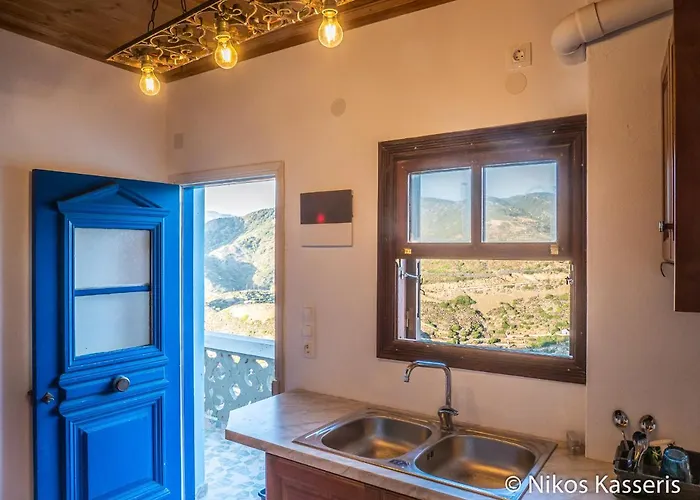 With Amazing Mountain View Olympos (Karpathos)